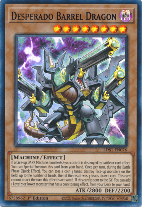 Desperado Barrel Dragon (Blue) [LDS1-EN076] Ultra Rare - Josh's Cards