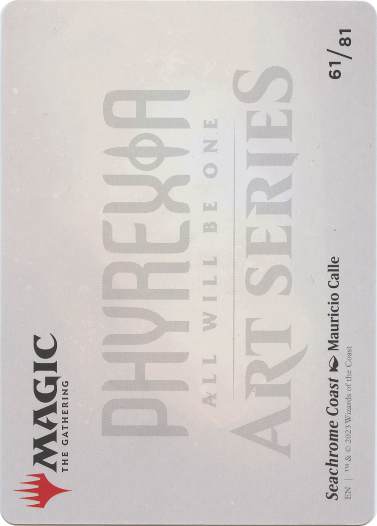 Seachrome Coast // Seachrome Coast (AONE-061) - Phyrexia: All Will Be One Art Series (Borderless) Foil