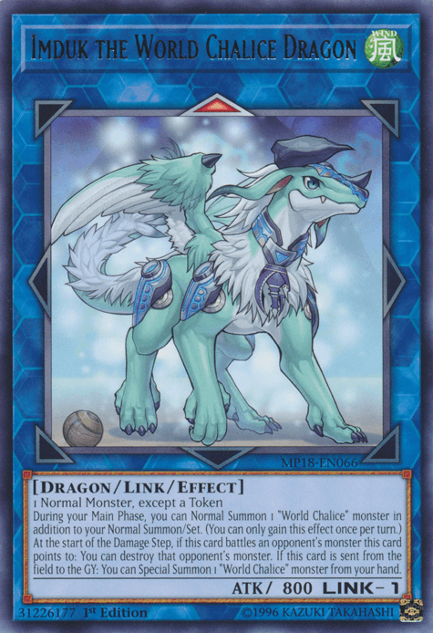 Imduk the World Chalice Dragon [MP18-EN066] Rare - Josh's Cards