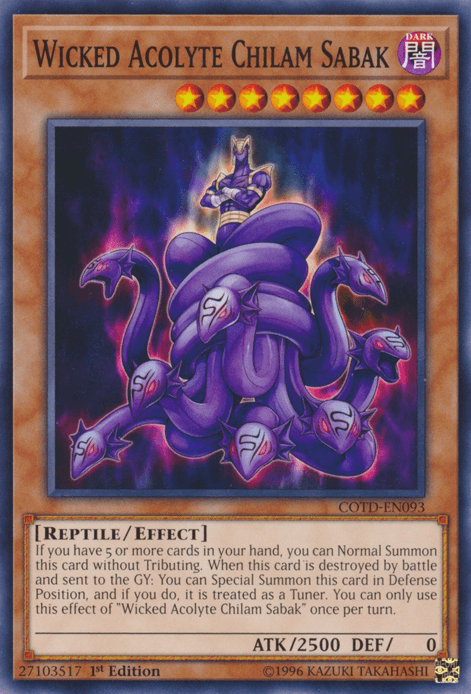 Wicked Acolyte Chilam Sabak [COTD-EN093] Common - Josh's Cards