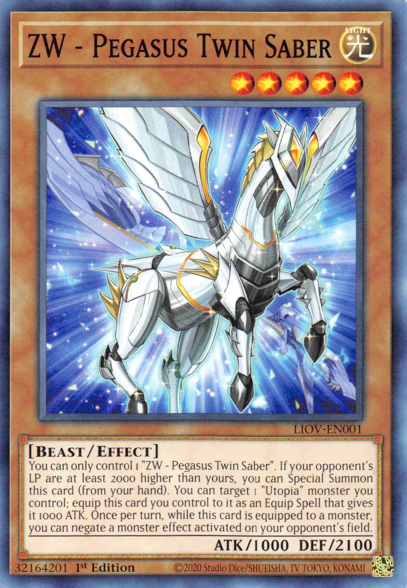 ZW - Pegasus Twin Saber [LIOV-EN001] Common - Josh's Cards