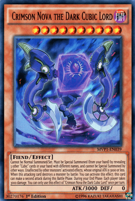 Crimson Nova the Dark Cubic Lord [MVP1-EN039] Ultra Rare - Josh's Cards