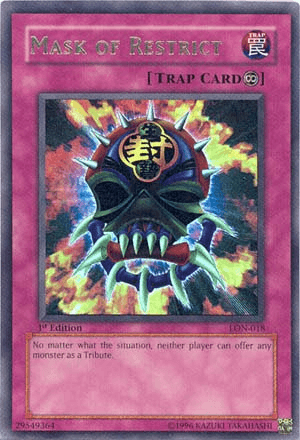 Mask of Restrict [LON-018] Ultra Rare - Josh's Cards