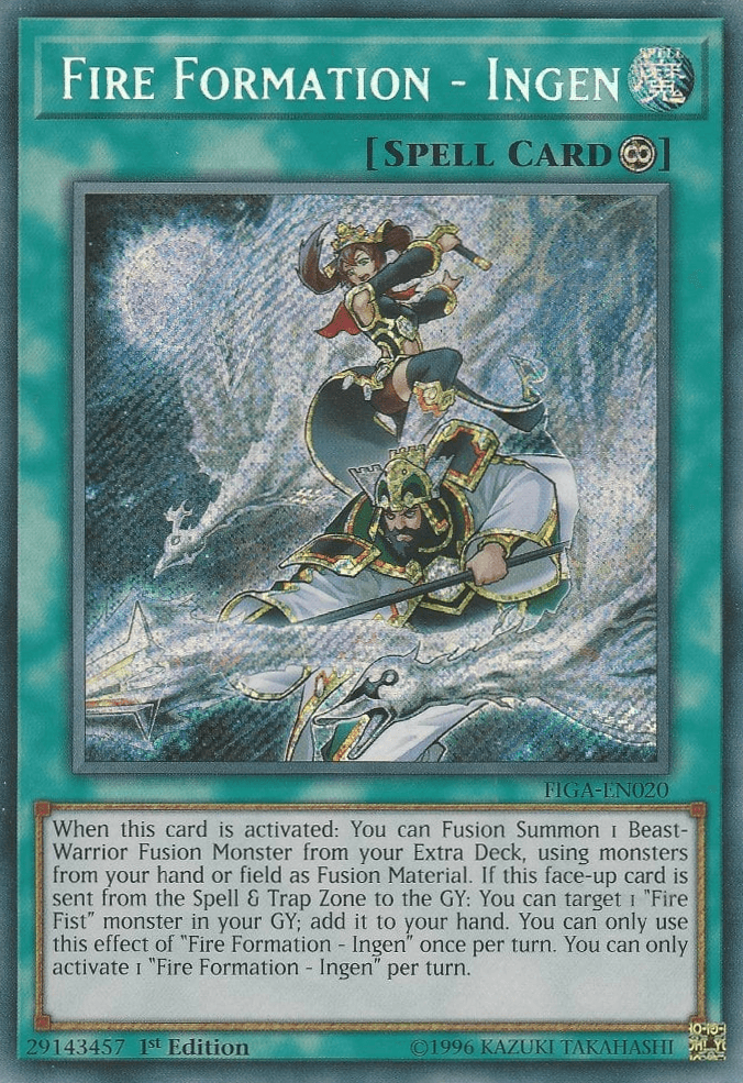 Fire Formation - Ingen [FIGA-EN020] Secret Rare - Josh's Cards