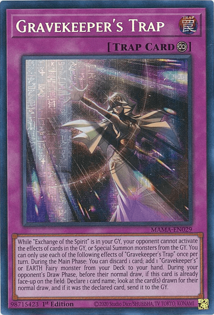 Gravekeeper's Trap [MAMA-EN029] Ultra Pharaoh's Rare - Josh's Cards