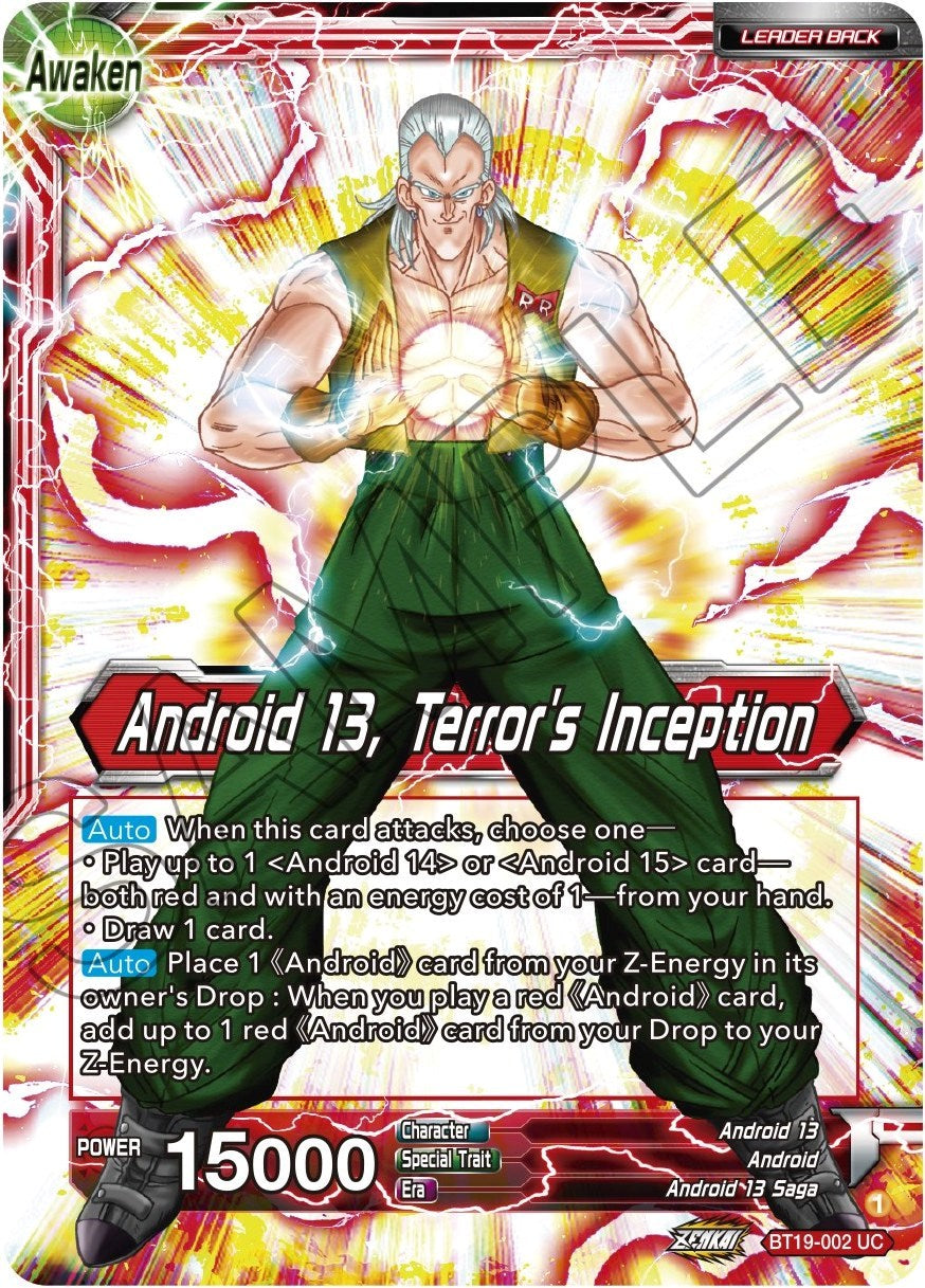 Gero's Supercomputer // Android 13, Terror's Inception (BT19-002) [Fighter's Ambition] Parallel Foil