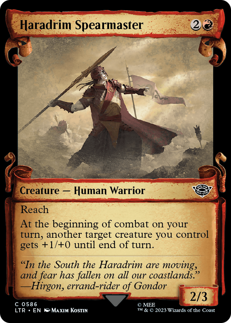 Haradrim Spearmaster (LTR-586) - The Lord of the Rings: Tales of Middle-earth: (Showcase)