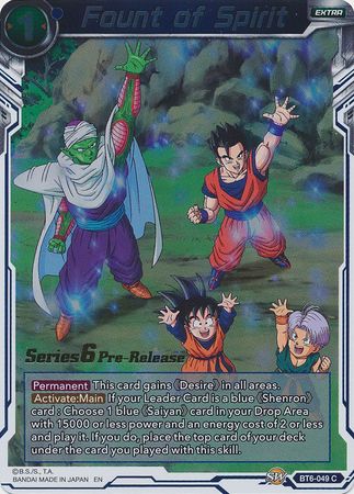 Fount of Spirit (BT6-049_PR) [Destroyer Kings Prerelease Promos] Parallel Foil