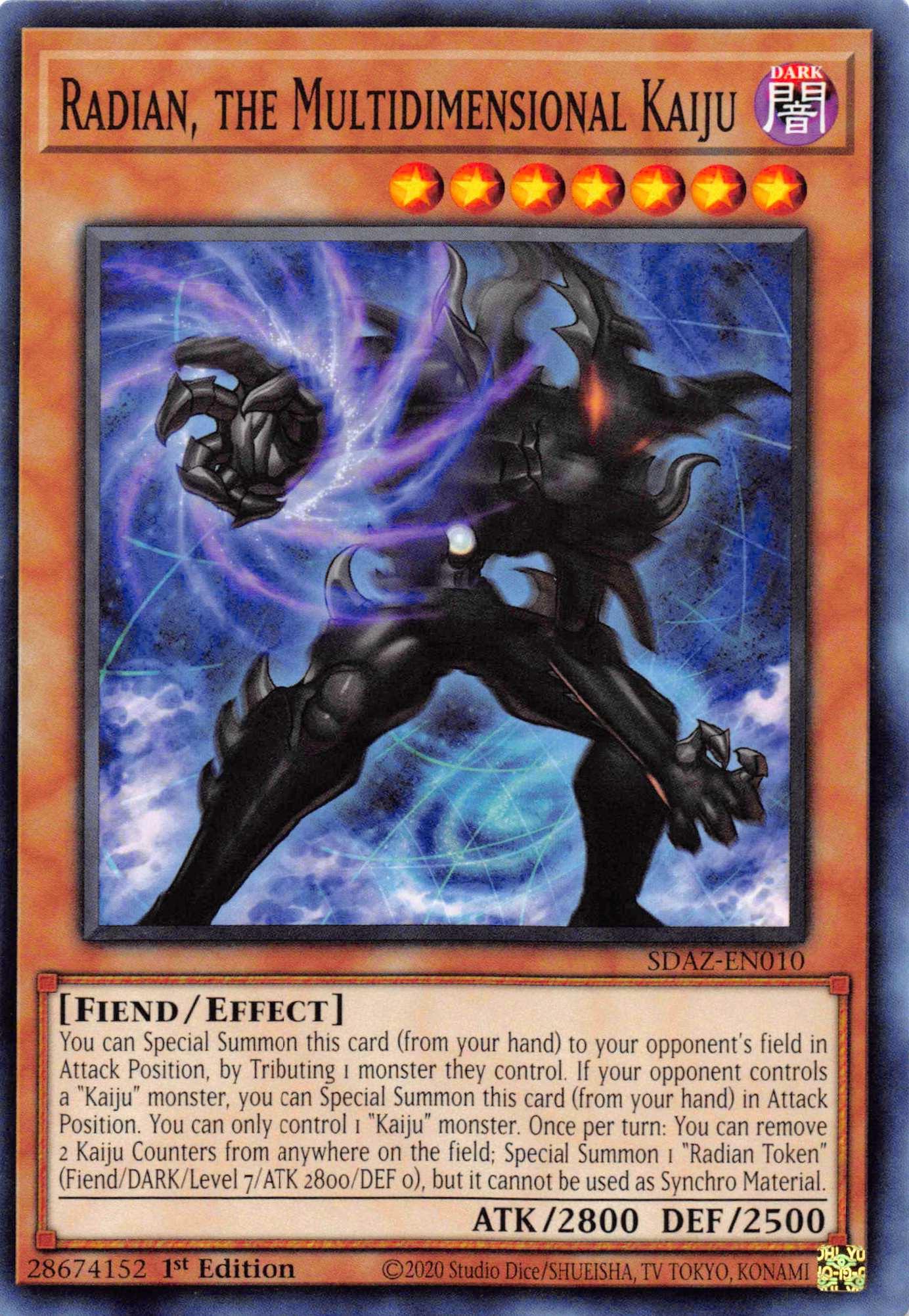 Radian, the Multidimensional Kaiju [SDAZ-EN010] Common - Josh's Cards
