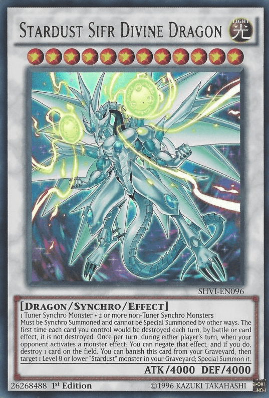 Stardust Sifr Divine Dragon [SHVI-EN096] Ultra Rare - Josh's Cards