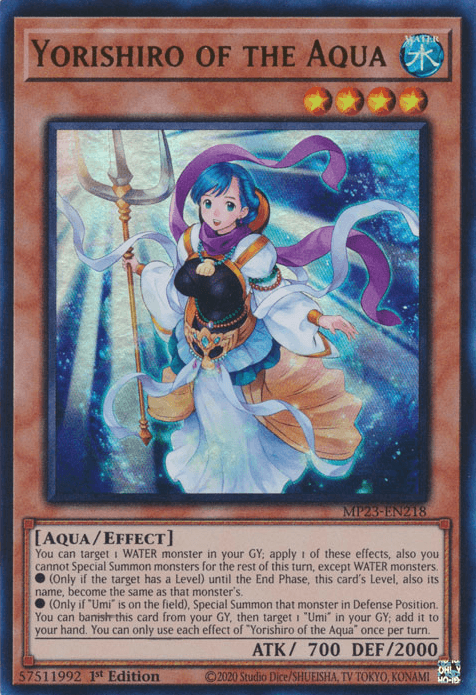 Yorishiro of the Aqua [MP23-EN218] Ultra Rare - Josh's Cards