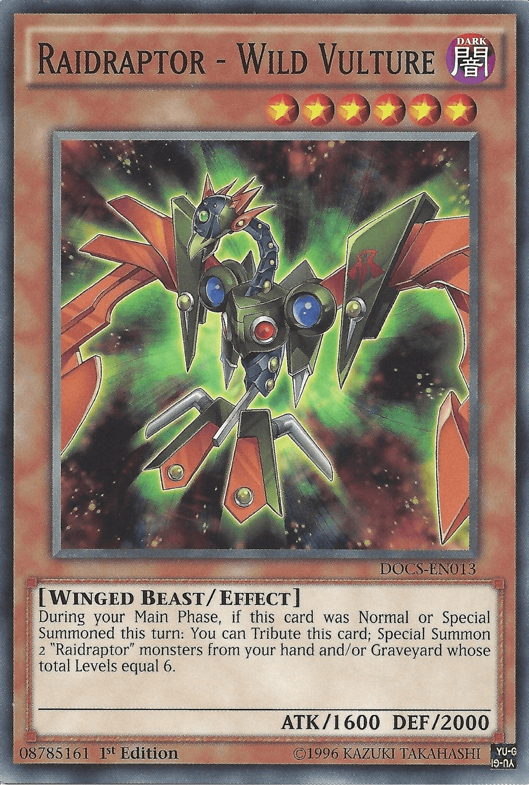 Raidraptor - Wild Vulture [DOCS-EN013] Common - Josh's Cards