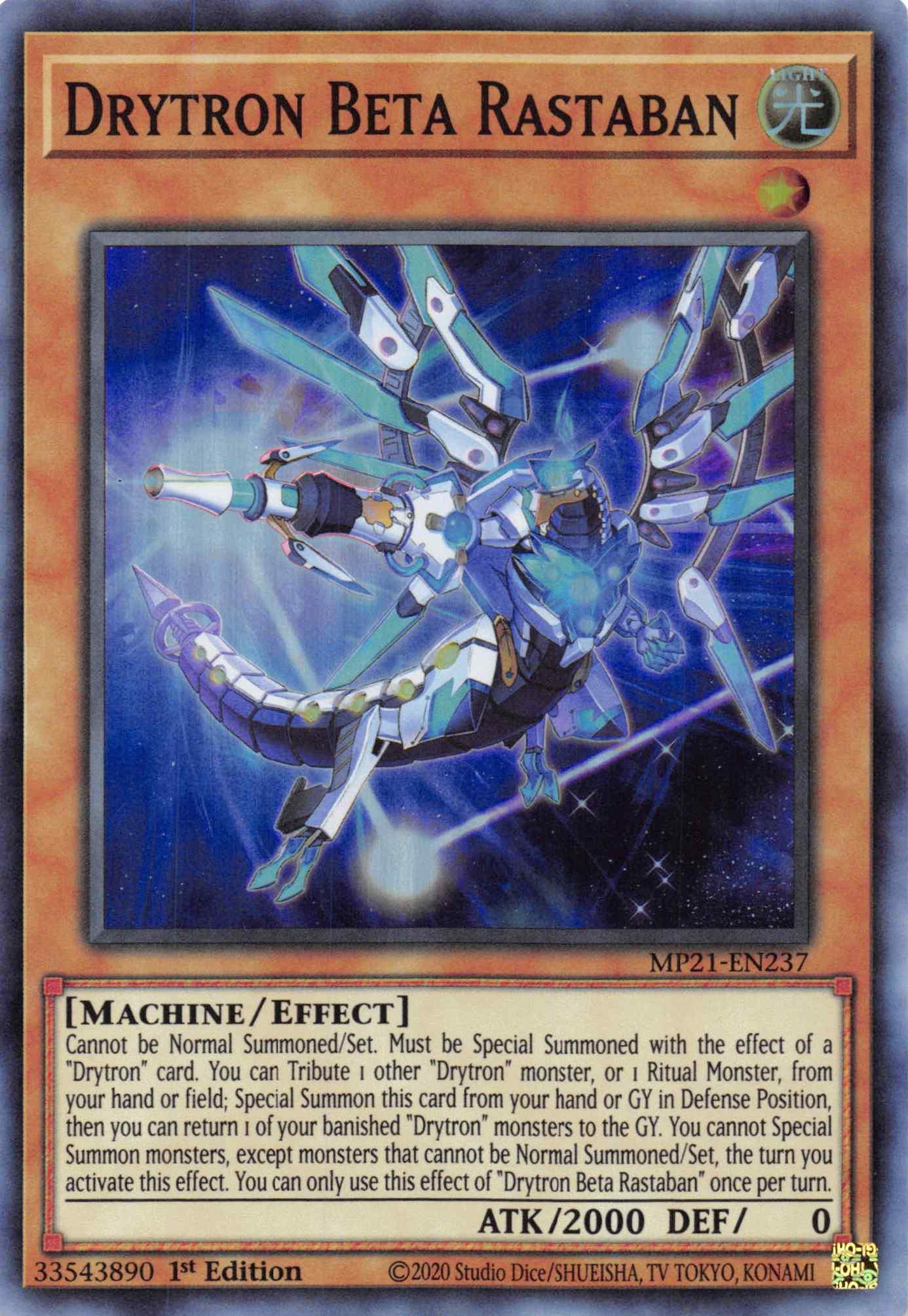 Drytron Beta Rastaban [MP21-EN237] Super Rare - Josh's Cards