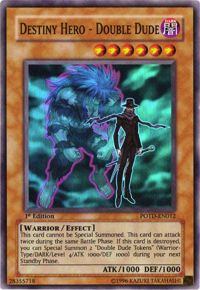 Destiny Hero - Double Dude [POTD-EN012] Super Rare - Josh's Cards