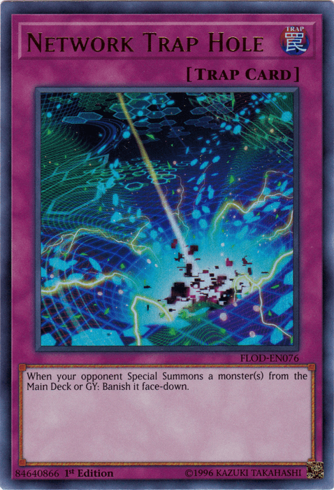 Network Trap Hole [FLOD-EN076] Ultra Rare - Josh's Cards