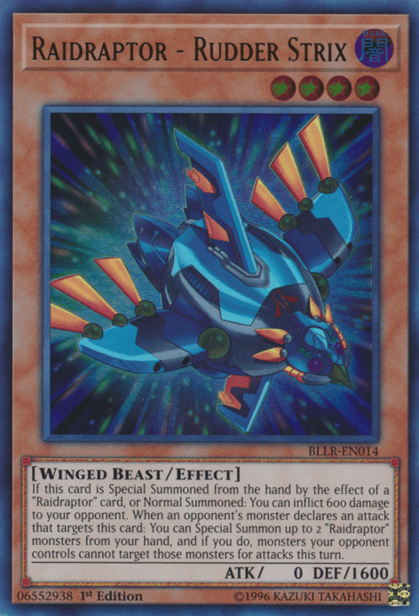 Raidraptor - Rudder Strix [BLLR-EN014] Ultra Rare - Josh's Cards