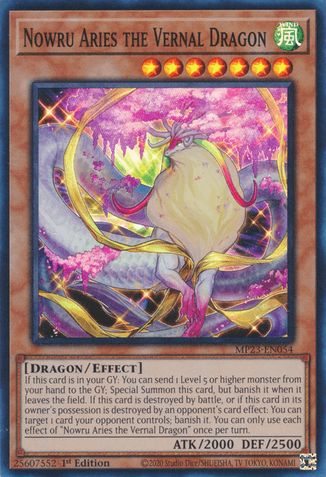 Nowru Aries the Vernal Dragon [MP23-EN054] Super Rare - Josh's Cards