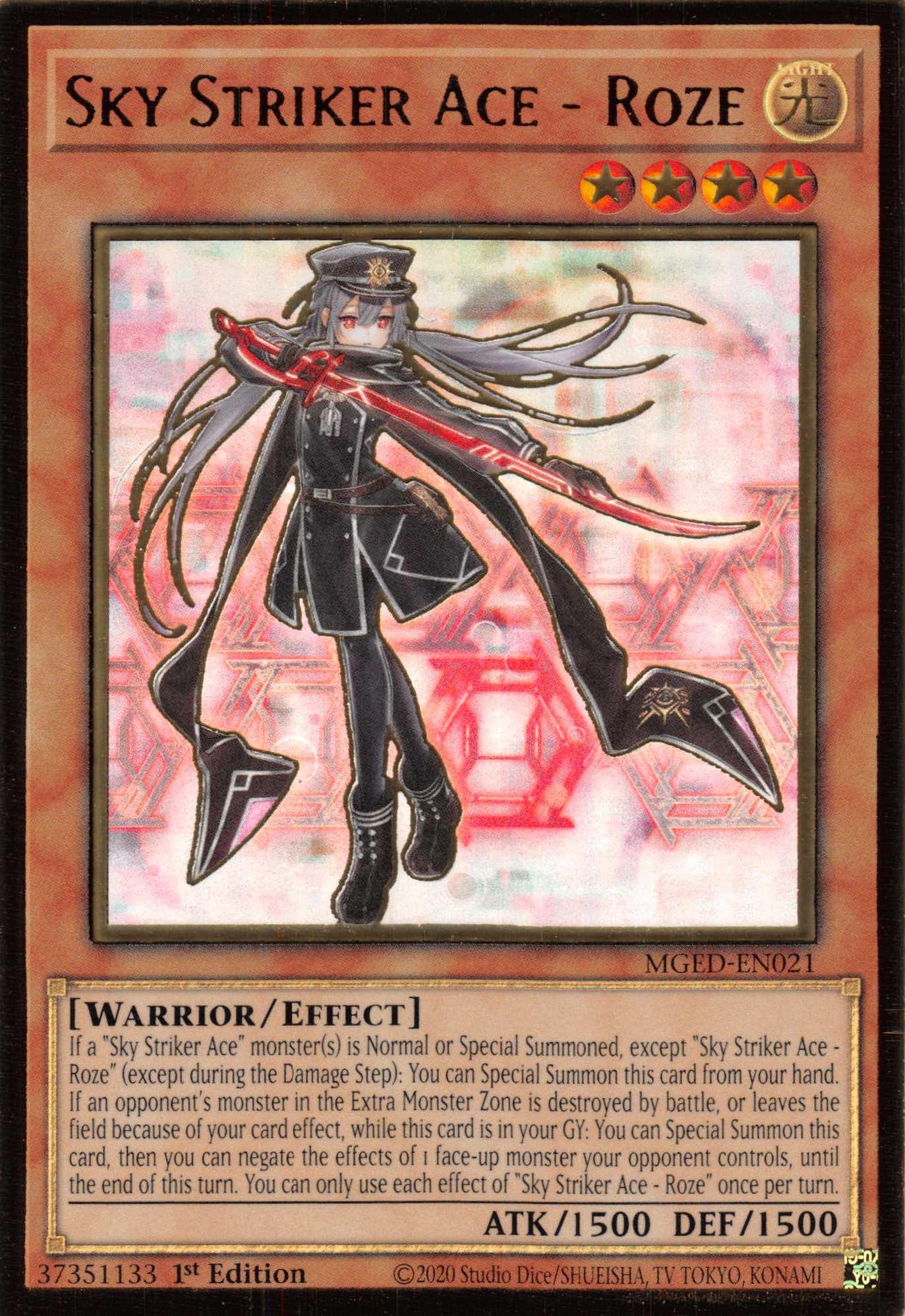 Sky Striker Ace - Roze [MGED-EN021] Gold Rare - Josh's Cards