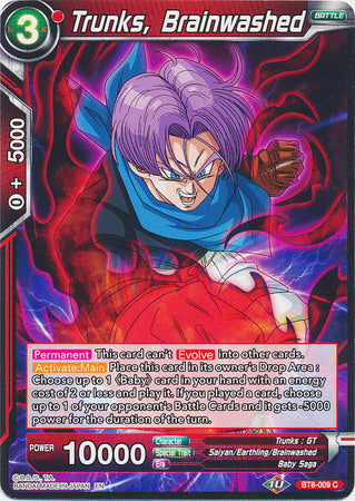 Trunks, Brainwashed (BT8-009) [Malicious Machinations] Parallel Foil