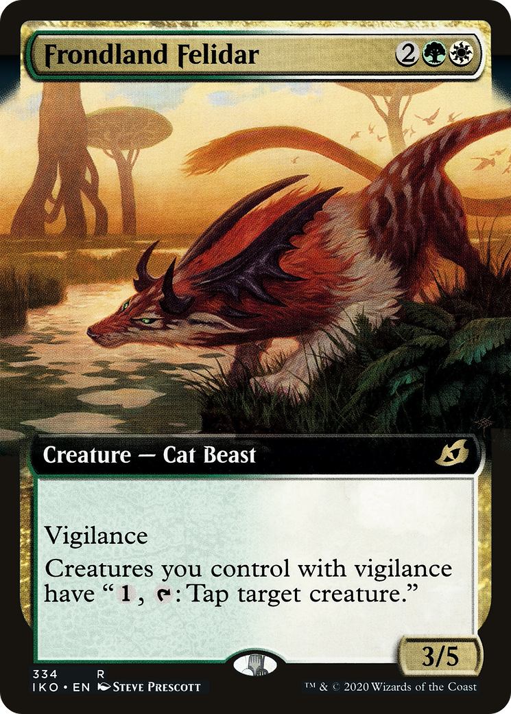 Frondland Felidar (IKO-334) - Ikoria: Lair of Behemoths: (Extended Art)