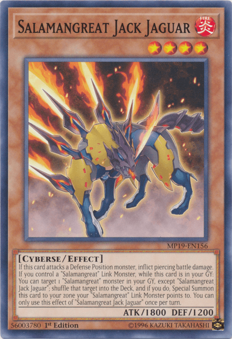 Salamangreat Jack Jaguar [MP19-EN156] Common - Josh's Cards