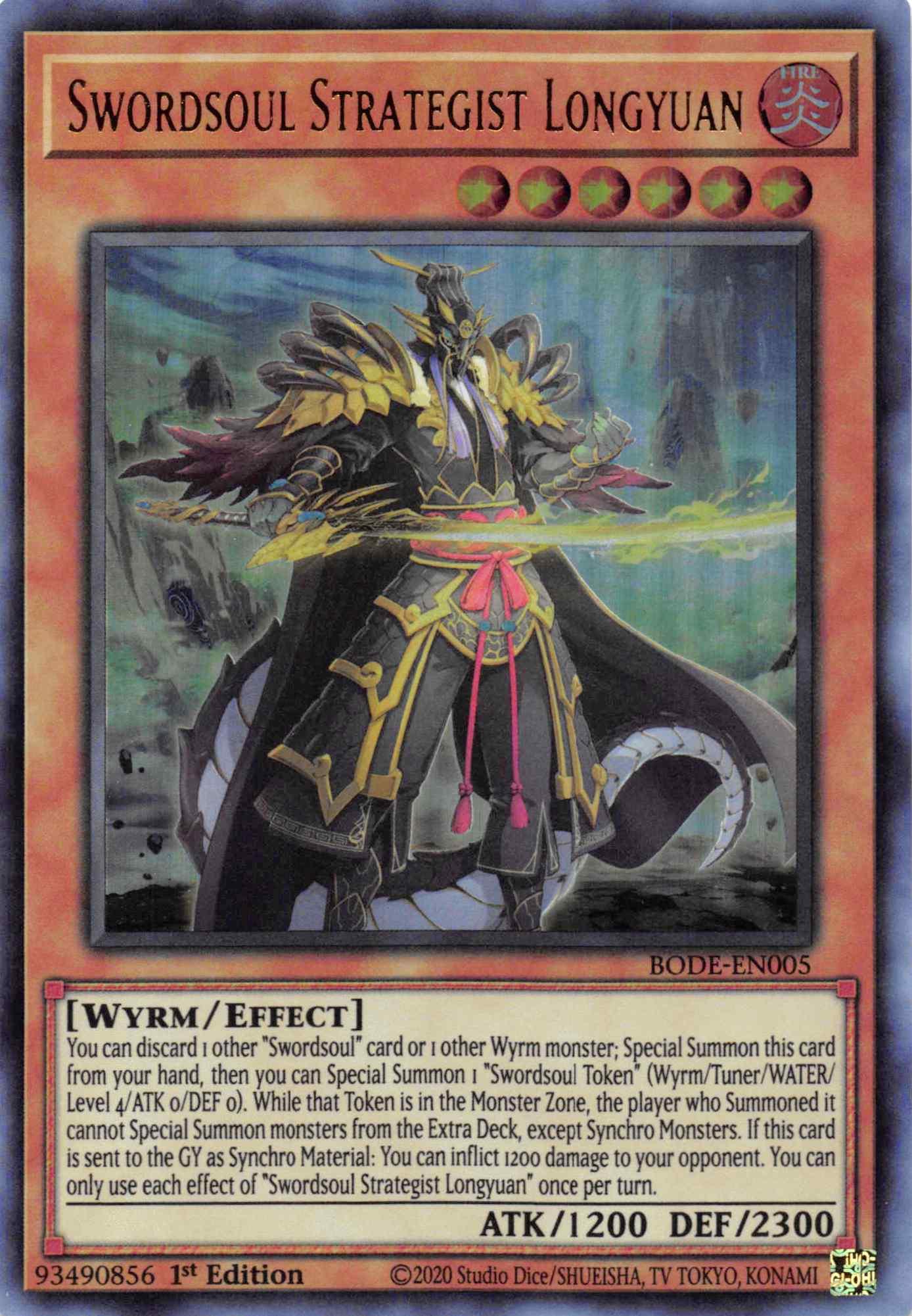 Swordsoul Strategist Longyuan [BODE-EN005] Ultra Rare - Josh's Cards