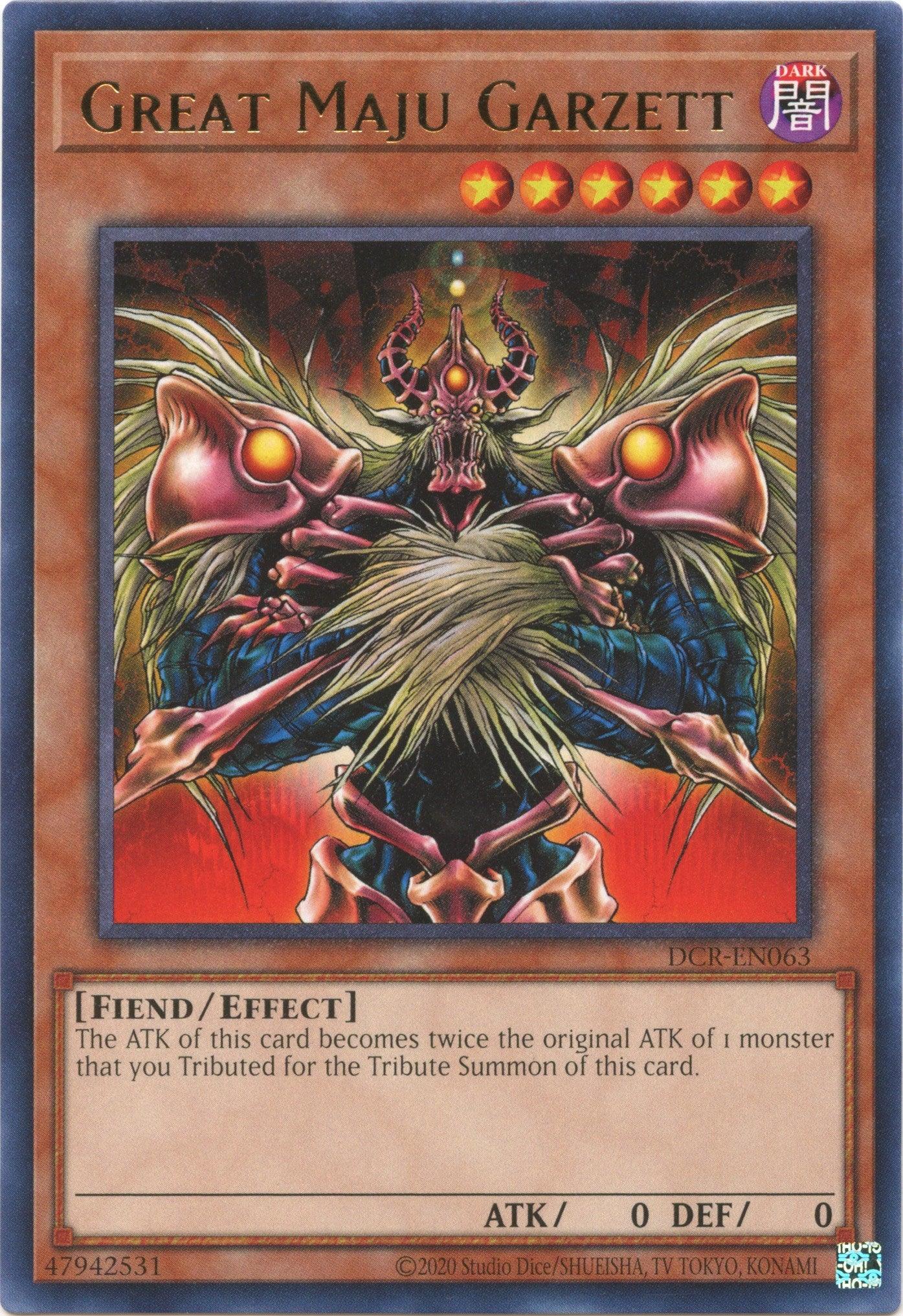 Great Maju Garzett (25th Anniversary) [DCR-EN063] Rare - Josh's Cards