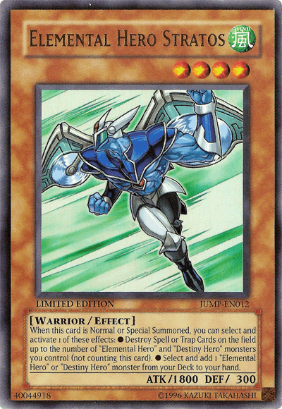 Elemental Hero Stratos [JUMP-EN012] Ultra Rare - Josh's Cards