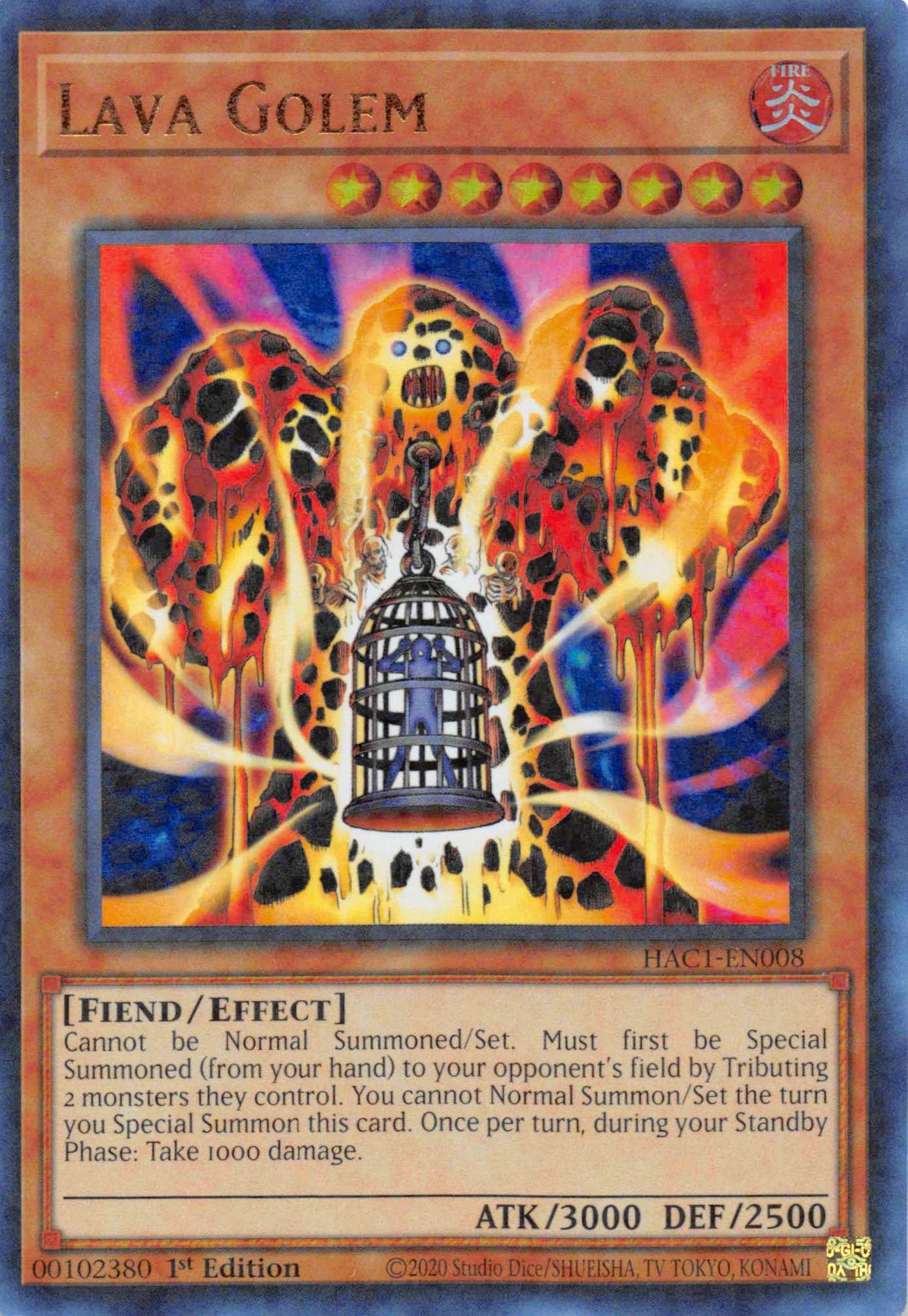 Lava Golem (Duel Terminal) [HAC1-EN008] Parallel Rare - Josh's Cards