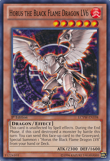 Horus the Black Flame Dragon LV6 [LCYW-EN198] Common - Josh's Cards