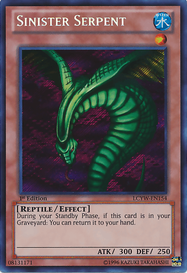 Sinister Serpent [LCYW-EN154] Secret Rare - Josh's Cards