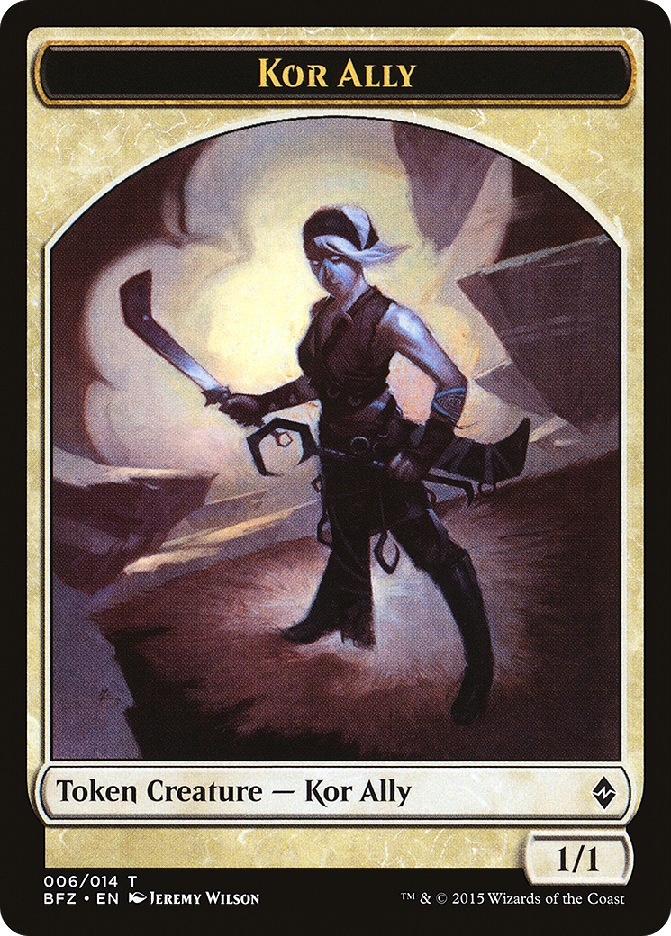 Kor Ally (BFZ-006) - Battle for Zendikar Tokens