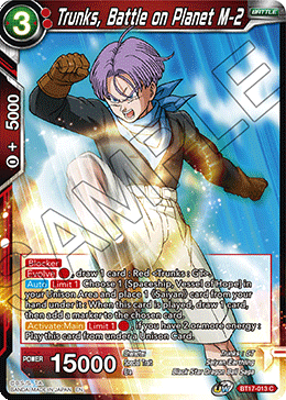 Trunks, Battle on Planet M-2 (BT17-013) [Ultimate Squad] Parallel Foil