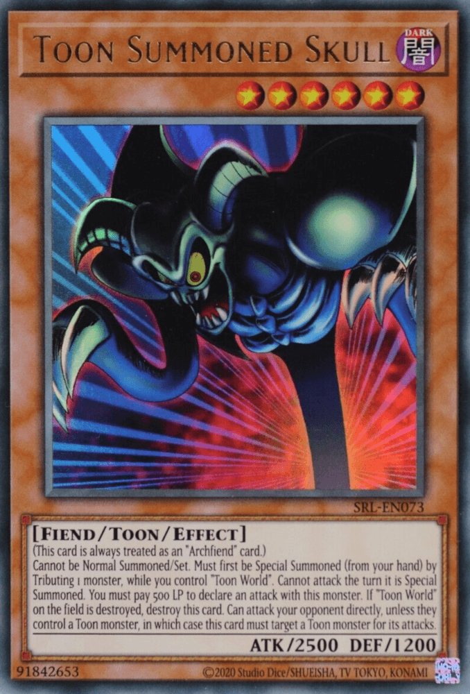 Toon Summoned Skull (25th Anniversary) [SRL-EN073] Ultra Rare - Josh's Cards