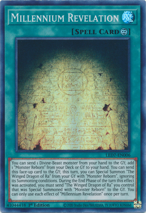 Millennium Revelation [LED7-EN006] Super Rare - Josh's Cards