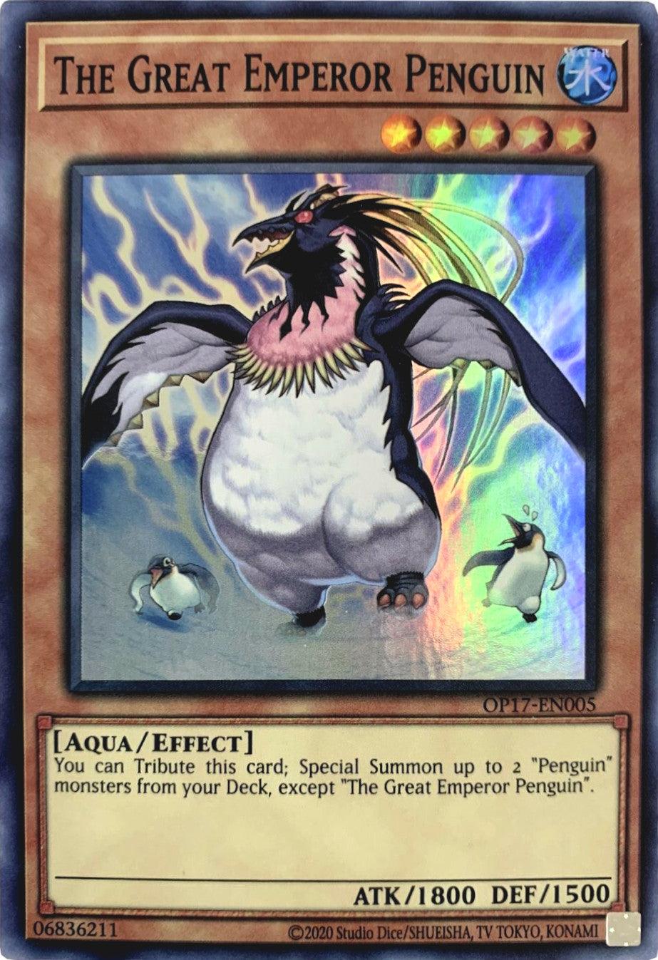 The Great Emperor Penguin [OP17-EN005] Super Rare - Josh's Cards