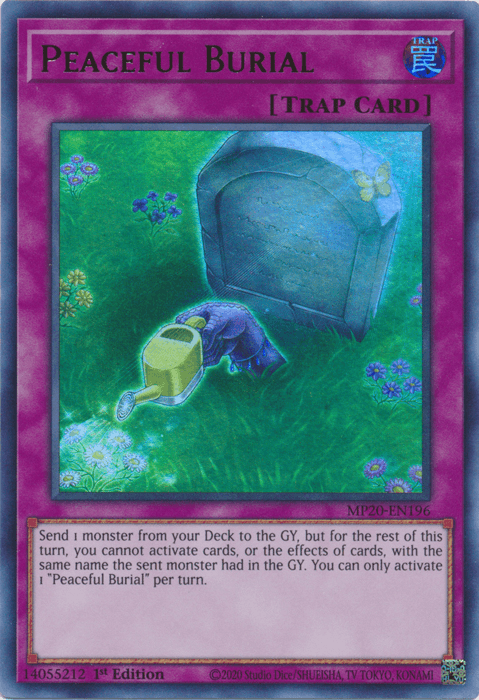 Peaceful Burial [MP20-EN196] Ultra Rare - Josh's Cards