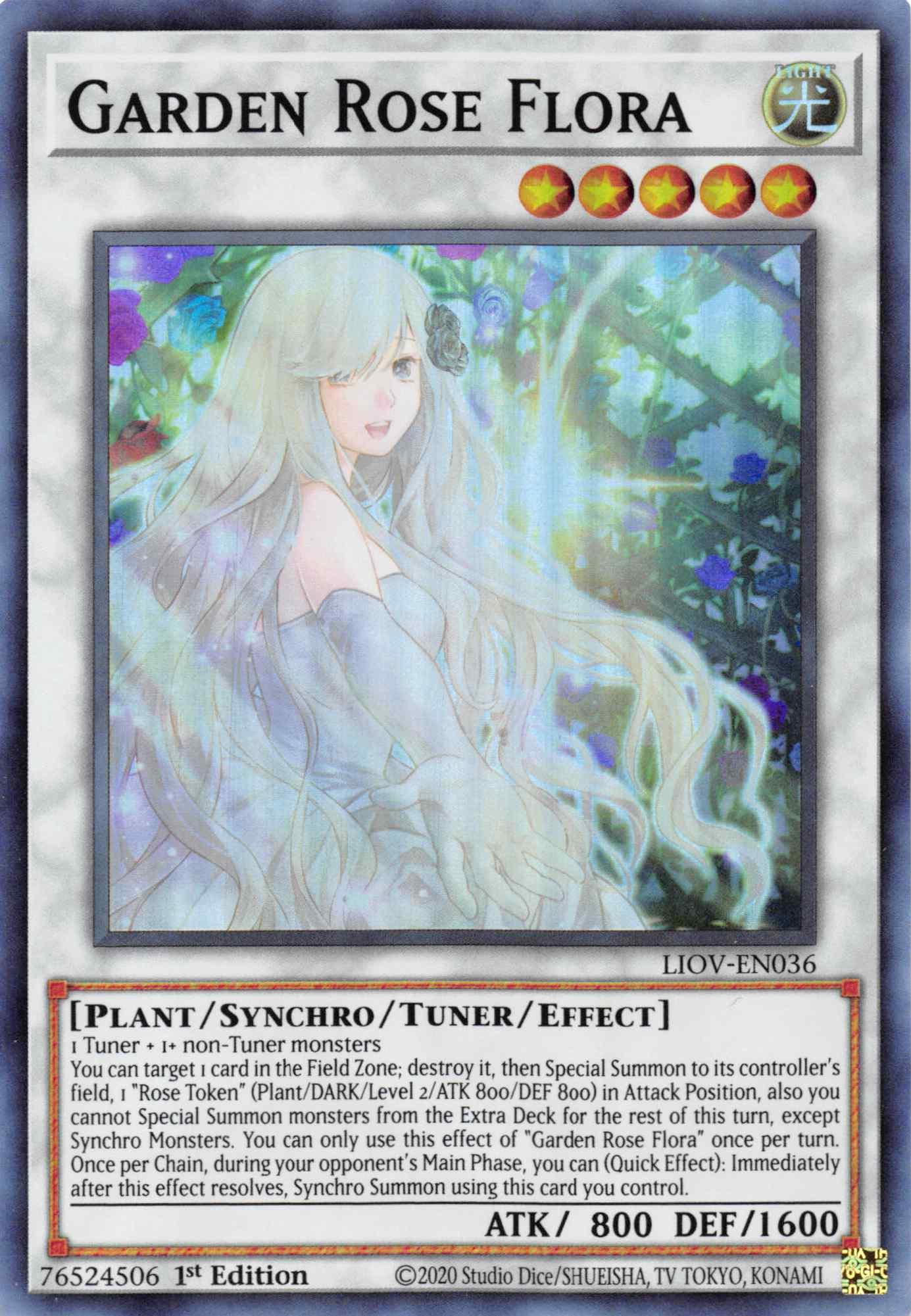Garden Rose Flora [LIOV-EN036] Super Rare - Josh's Cards