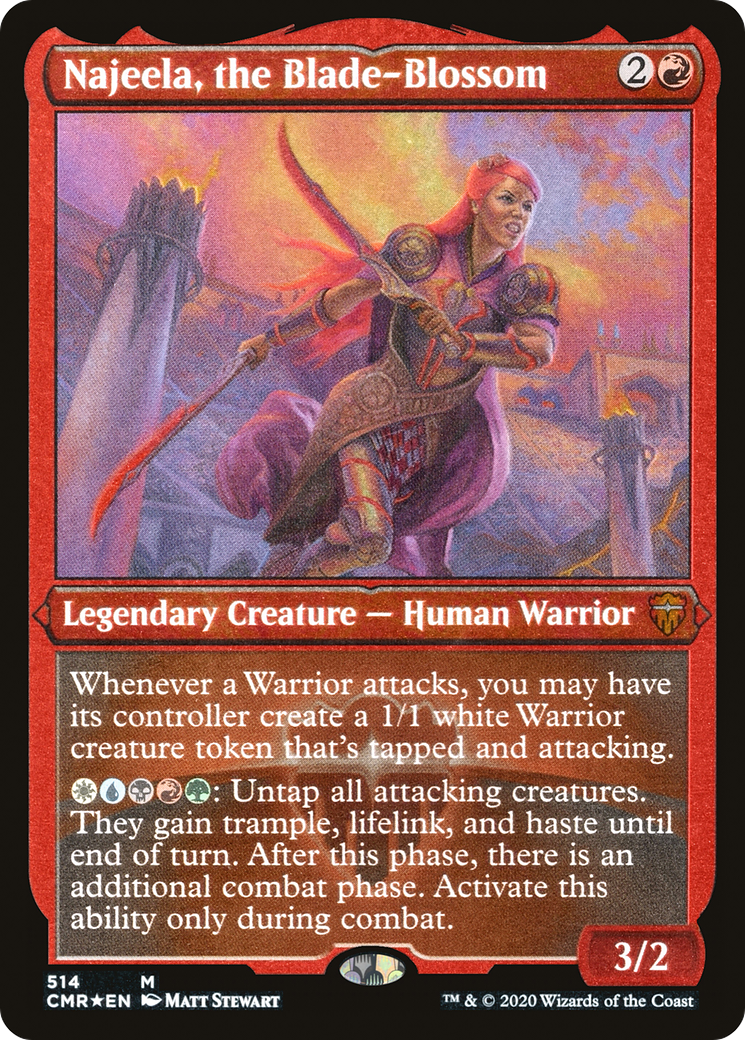 Najeela, the Blade-Blossom (CMR-514) - Commander Legends Foil