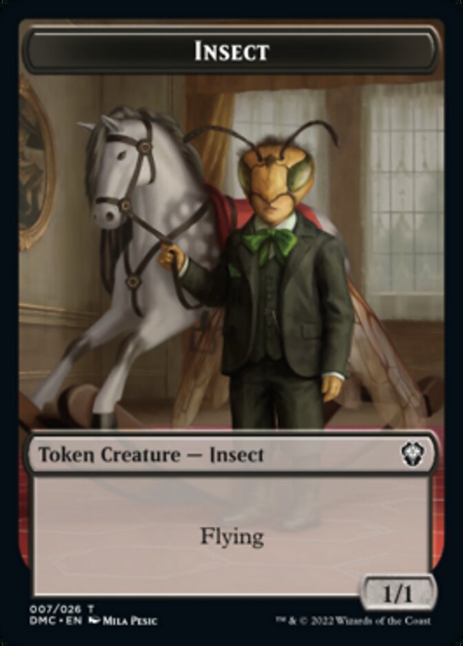 Insect Token [Dominaria United Commander Tokens] Foil