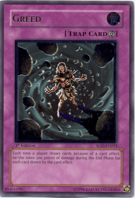 Greed [SOD-EN055] Ultimate Rare - Josh's Cards