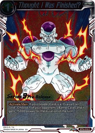 Thought I Was Finished? (BT9-019) [Universal Onslaught Prerelease Promos] Parallel Foil