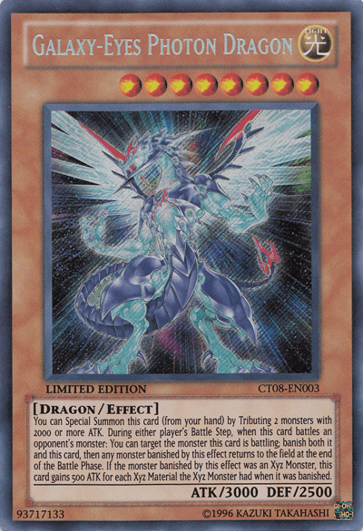 Galaxy-Eyes Photon Dragon [CT08-EN003] Secret Rare - Josh's Cards