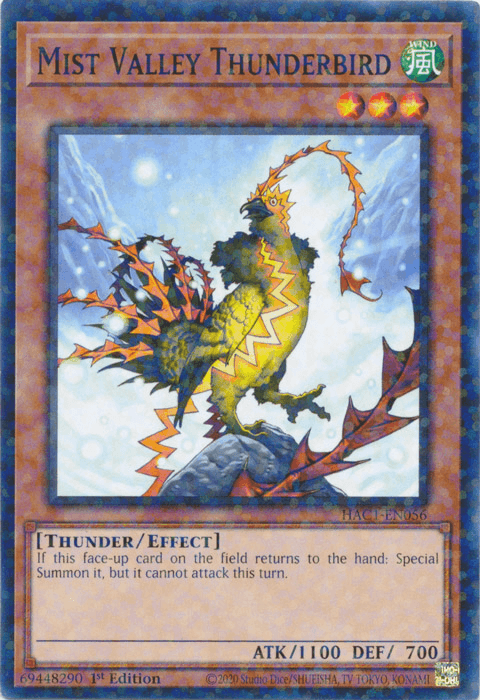 Mist Valley Thunderbird (Duel Terminal) [HAC1-EN056] Common - Josh's Cards