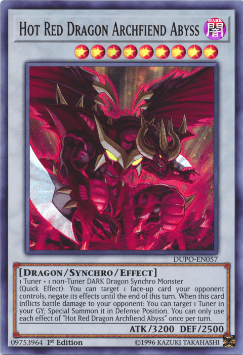 Hot Red Dragon Archfiend Abyss [DUPO-EN057] Ultra Rare - Josh's Cards