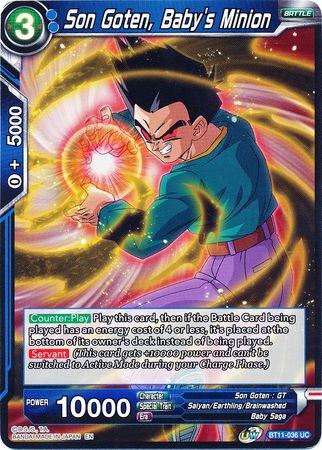 Son Goten, Baby's Minion (BT11-036) [Vermilion Bloodline] Parallel Foil