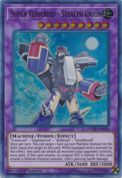Super Vehicroid - Stealth Union [DUOV-EN078] Ultra Rare - Josh's Cards