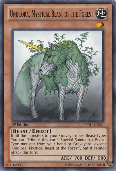 Uniflora, Mystical Beast of the Forest [REDU-EN031] Common - Josh's Cards