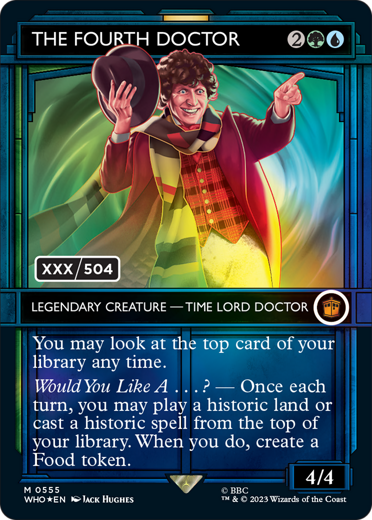 The Fourth Doctor (WHO-555) - Doctor Who: (Showcase) (Borderless) Foil