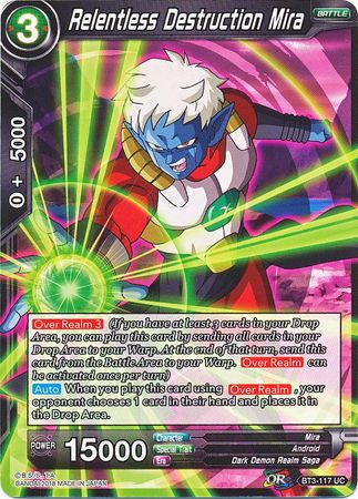 Relentless Destruction Mira (BT3-117) [Cross Worlds] Parallel Foil